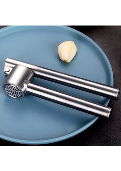 Paslanmaz Çelik Sarımsak Ezici, Dayanıklı ve Kullanışlı Mutfak Gereci