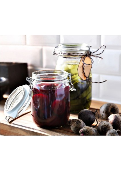 Kapaqlı 1,8 Lt Kahverengi Cam Kavanoz, Şık ve Kullanışlı Mutfak Gereçleri modelleri