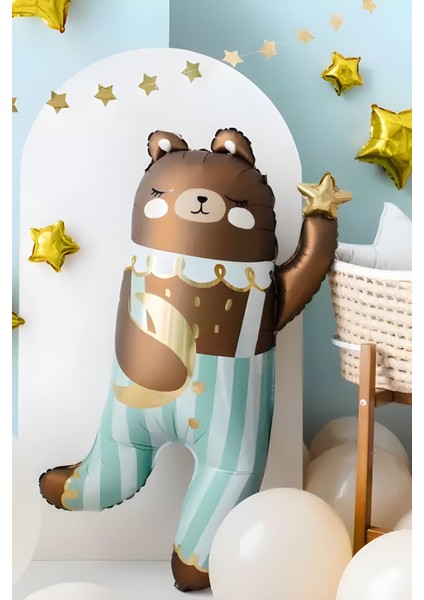 Tulumlu Ayı Folyo Balon Teddy Balon modelleri