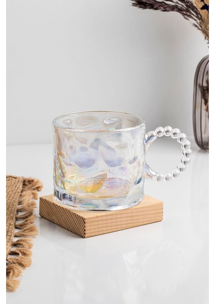 Şık Sedef Boncuklu Cam Kupa Çift Seti, Beyaz, Zarif ve Kullanışlı Tasarım modelleri