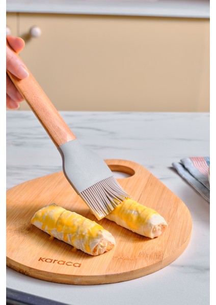 Ahşap Saplı Silikon Fırça, 24,6 Cm, Kullanışlı ve Dayanıklı Mutfak Gereci fiyatları