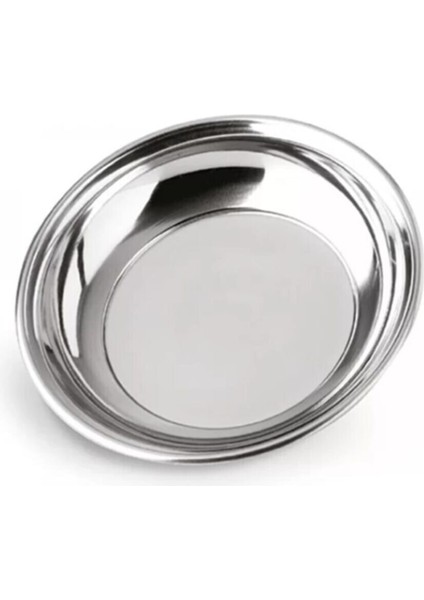 Paslanmaz Çelik Mini Tabak 14,5cm, 6'lı Set, Şık ve Dayanıklı Mutfak Aksesuarı