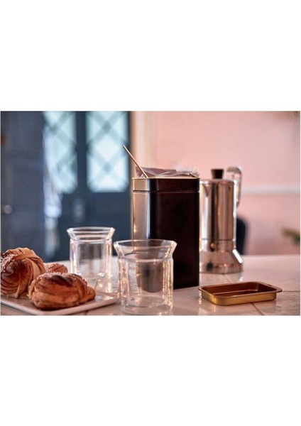 Siyah Kalay Kaplama Çelik Saklama Kutusu 11X7X20 Cm, Kahve, Çay, Kurabiye, Gıda fırsatları