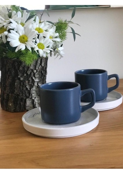 Mavi 4'lü Yüksekliği Ayarlanabilir Fincan Takımı Seti fiyatları