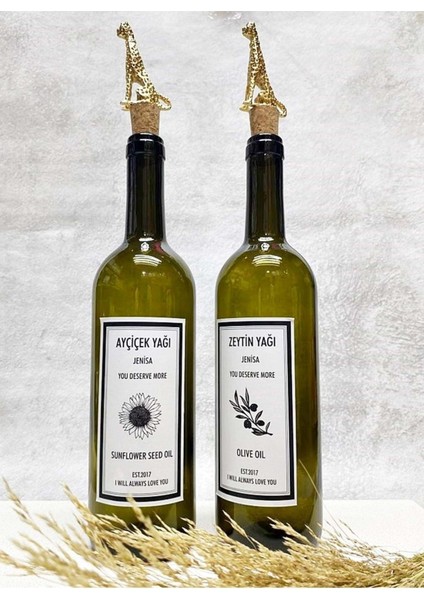 Şık Yeşil 750ML Mantar Tıpalı Yağlık ve Yağdanlık Seti modelleri