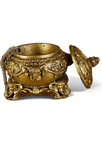 Şık Takı ve Makyaj Düzenleyici, Altın Eskitme Renk, Pratik ve Estetik Tasarım