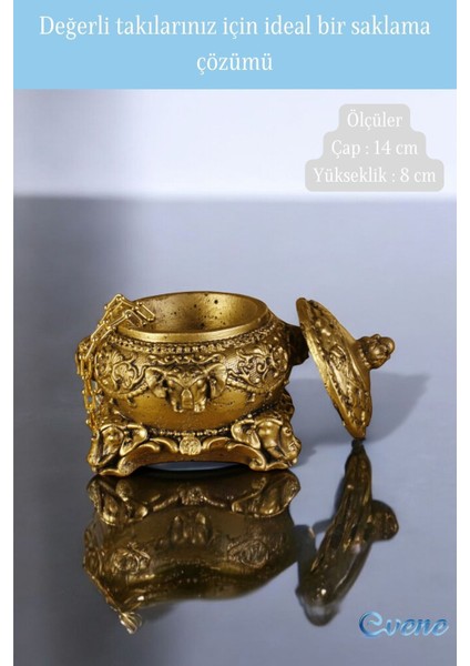 Şık Takı ve Makyaj Düzenleyici, Altın Eskitme Renk, Pratik ve Estetik Tasarım fiyatları