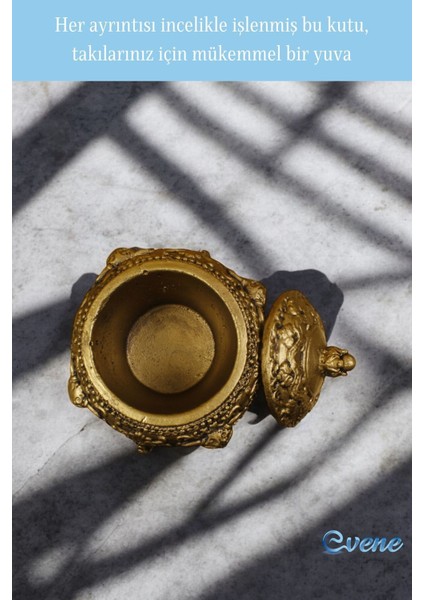 Şık Takı ve Makyaj Düzenleyici, Altın Eskitme Renk, Pratik ve Estetik Tasarım indirimleri