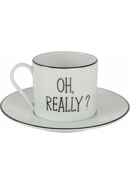 Beyaz 180CC Tabaklı Çay Fincanı, Şık ve Kullanışlı Tasarım