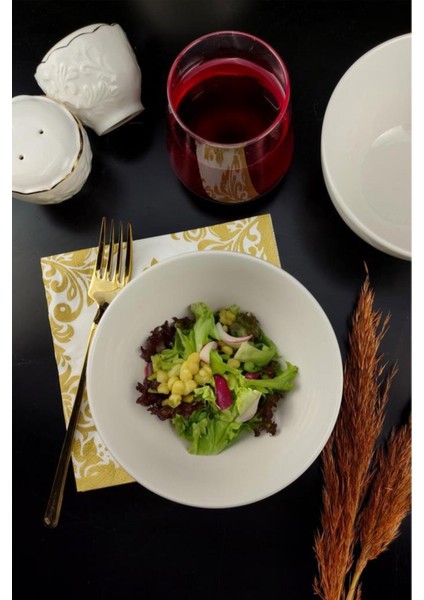 6'lı Porselen Salata Servis Kasesi, 14 Cm, Şık ve Dayanıklı Porselen Set
