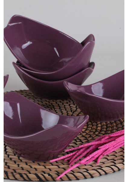 Mor Sera 16 cm 6’lı Çerezlik ve Sosluk Takımı, Şık ve Kullanışlı.