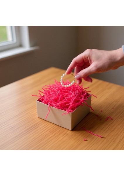 250 gr Zigzag Kırpık Kağıt , Kırpıntı Kağıt * Florasan Pembe