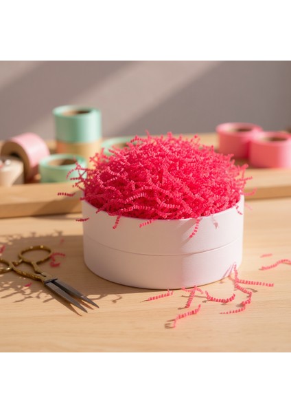 250 gr Zigzag Kırpık Kağıt , Kırpıntı Kağıt * Florasan Pembe