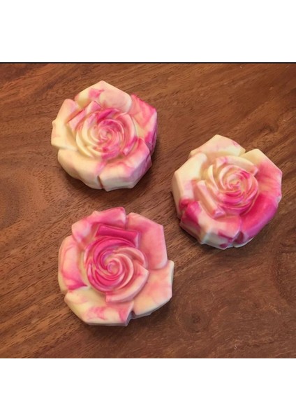 Büyük Boy Çok Amaçlı Silikon Gül Kalıbı 6'lı, Kek, Sabun, Mum, Buz, Kokulu Taş fiyatları