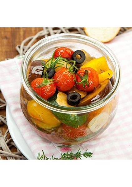 580 ml Lale Desenli Cam Saklama Kavanozu, Şık ve Kullanışlı Mutfak Gereci fiyatları