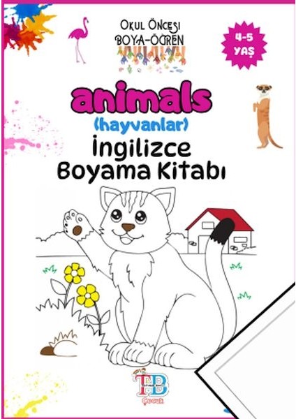 Animals (Hayvanlar)Boyama Kitabı