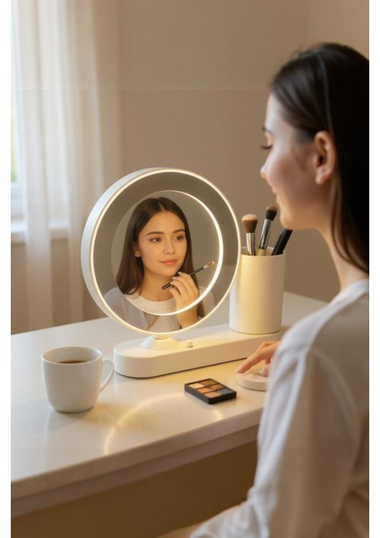 Kişiye Özel Yuvarlak Sihirli Ayna ve Kalemlikli Kupa 17X20CM fiyatları