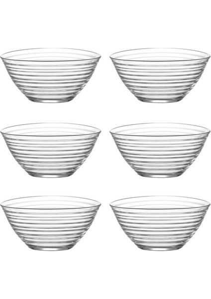 Turuncu Cam Kase Seti, 6'lı, 300 Cc, Şık ve Kullanışlı Ev Dekoru Ürünü