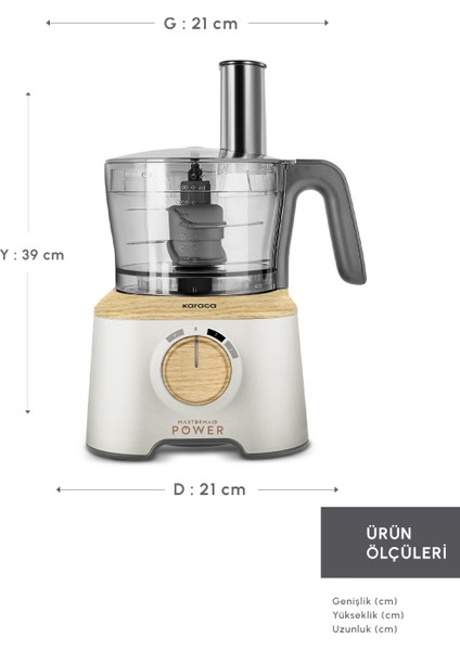 Çok Fonksiyonlu Güçlü Mutfak Robotu, Kahverengi, 2000 W fiyatları