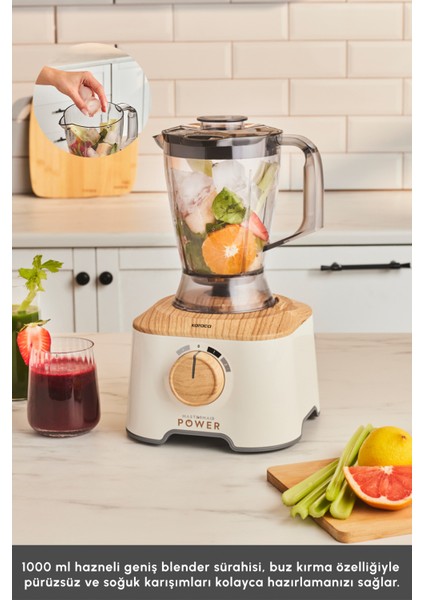 Çok Fonksiyonlu Güçlü Mutfak Robotu, Kahverengi, 2000 W