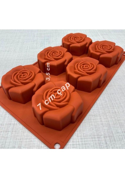 Büyük Boy Kek, Sabun, Mum, Kokulu Taş ve Silikon Gül Kalıbı Seti modelleri