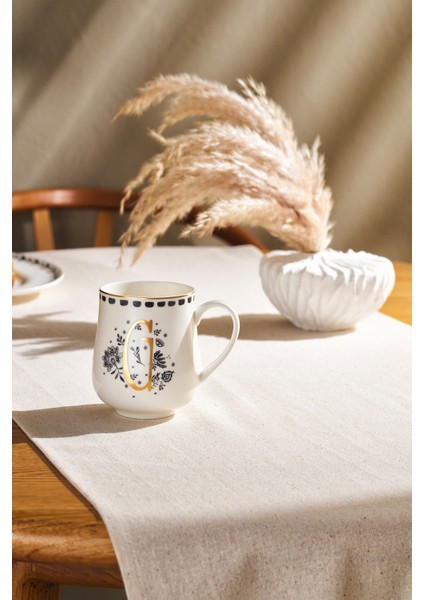 Bej Yeni Seramik Kupa 220 Ml, Zarif ve Şık Tasarım, Günlük Kullanım Için Mükemmel