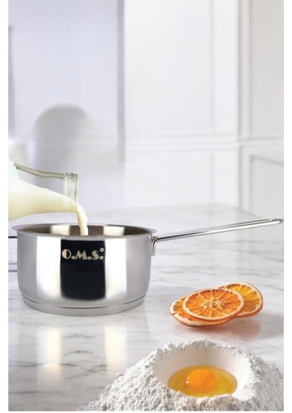 Paslanmaz Çelik 16 cm Saplı Dökme Ağızlı Sosluk ve Sütlük Tava