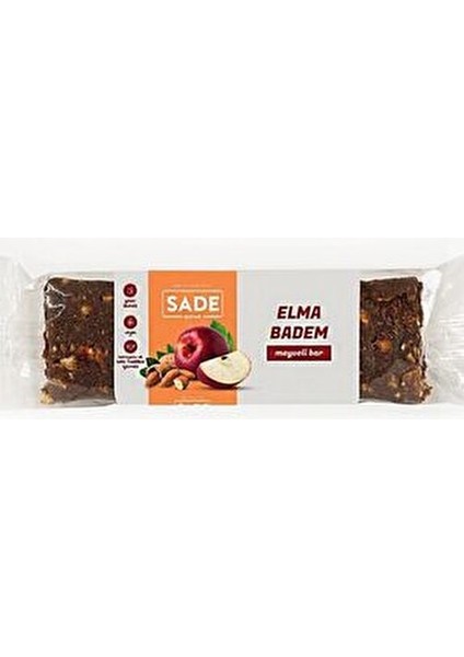 Elma Badem Meyveli Bar Doğal İçeriklerle 40 gr Sağlıklı Atıştırmalık fırsatları