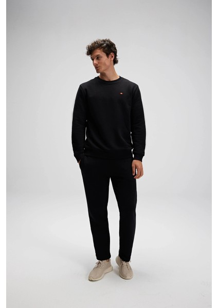 Pamuklu Regular Fit Bisiklet Yaka Logolu Sweat Erkek Sweat EM579 modelleri