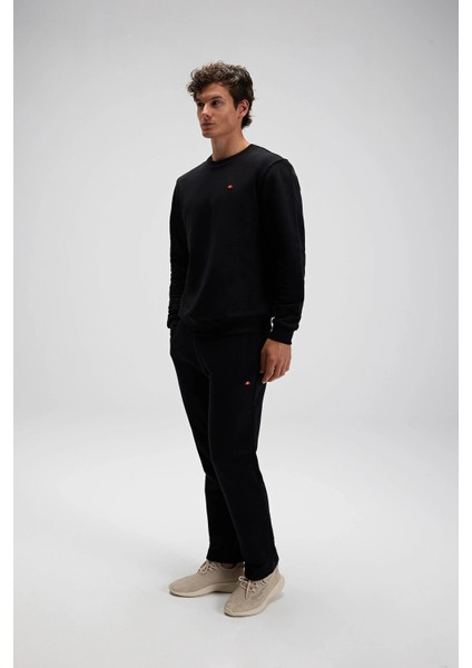 Pamuklu Regular Fit Bisiklet Yaka Logolu Sweat Erkek Sweat EM579 indirimleri