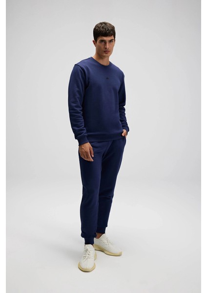 Pamuklu Regular Fit Bisiklet Yaka Logolu Sweat Erkek Sweat EM556 fiyatları