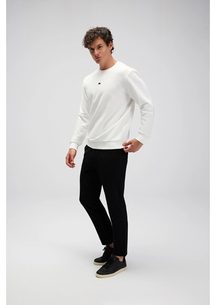 Pamuklu Regular Fit Bisiklet Yaka Logolu Sweat Erkek Sweat EM556 modelleri