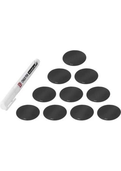 Pratik 11 Parça Etiket ve Tebeşirli Kalem Seti, Temizlik ve Düzen Için Mükemmel