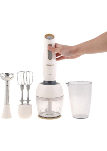 Krem Gold Renkli Çok Fonksiyonlu Blender Seti, Şık ve Kullanışlı Tasarım indirimleri