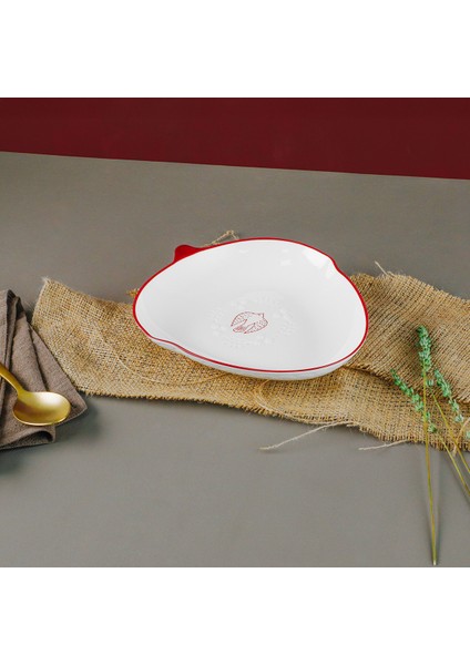 Çok Renkli Red Bird 24 cm Tabak, Şık ve Dayanıklı Yemek Takımı Parçası