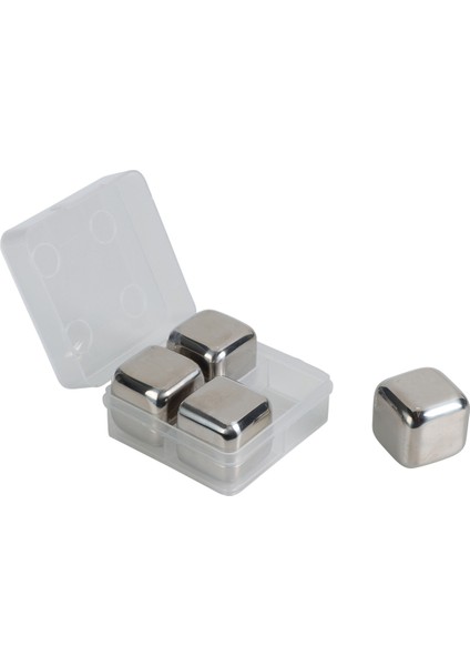 Paslanmaz Çelik Buz Küpü Seti, 4'lü, Dayanıklı ve Şık Tasarım fiyatları