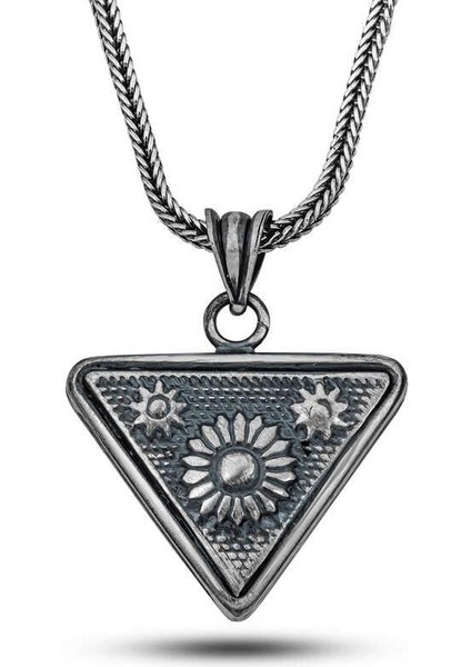 Gümüş Güneş Motifli Cevşen Kolye fiyatları