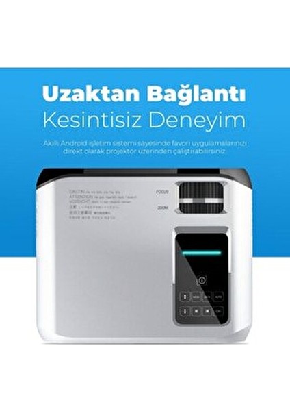 E500S 1080P Kablosuz Projeksiyon LED Işık Kaynağı HDMI USB Bağlantı 1080p Full HD