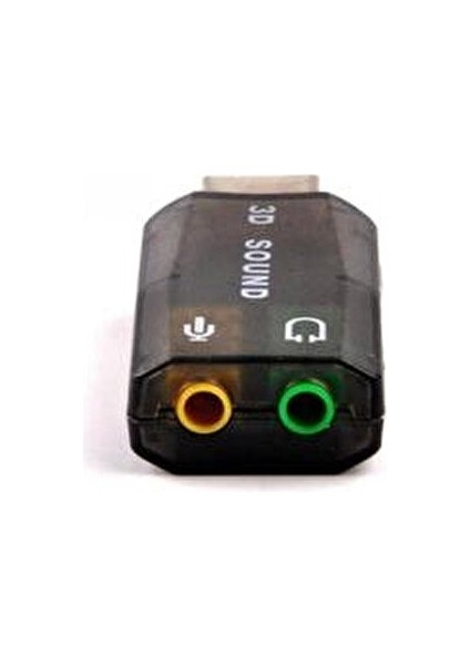 USB Ses Kartı Harici 5.1 3D Sound Kolay Kullanım ve Portatif Tasarım