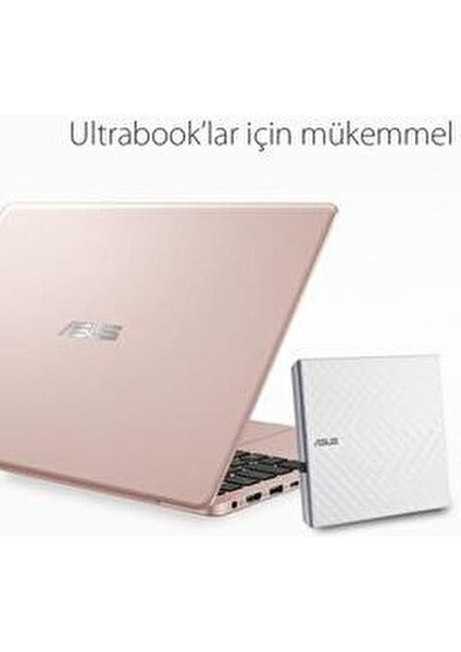 Harici DVD Yazıcı Slim 8X Süratli USB 2.0 Bağlantı Beyaz Renkli Model SDRW-08D2S-U