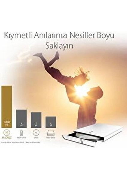 Harici DVD Yazıcı Slim 8X Süratli USB 2.0 Bağlantı Beyaz Renkli Model SDRW-08D2S-U