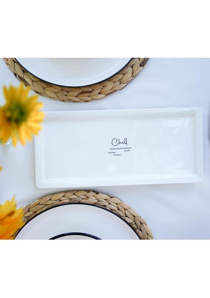 Çok Renkli Dikdörtgen Servis, 35X16 Cm, Şık ve Kullanışlı Ev Dekoru Parçası modelleri