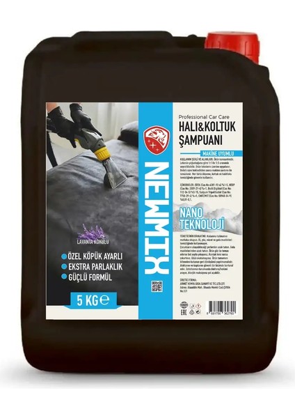 Halı&koltuk Şampuanı 5 kg (Makinede Yıkama)