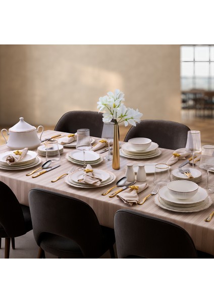 Moon Gold 85 Parça 12 Kişilik Yemek Takımı