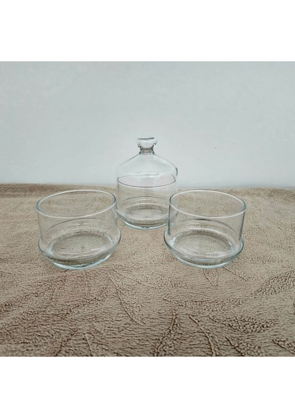 Beyaz 3 Katlı Cam Sunum Standı, Kurabiye, Kek, Şeker, Draje Için Şık Sunum indirimleri