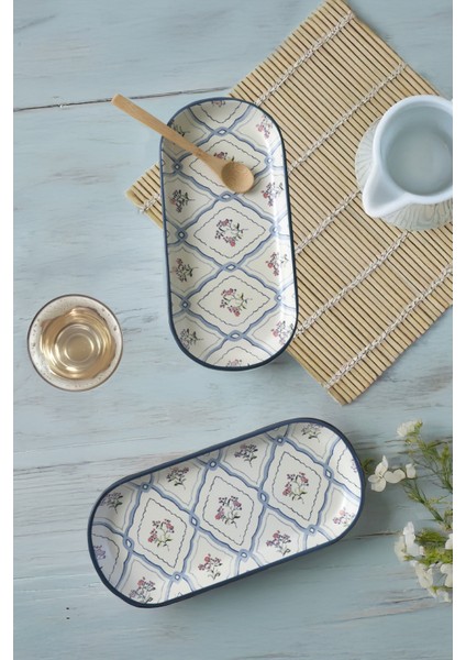 Çok Renkli Kayık Tabaklar, 26 Cm, 2'li Set, Şık ve Kullanışlı Tasarım fiyatları