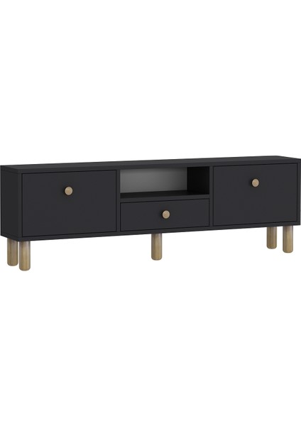 1310DROPDD-1 Bohem Tv Sehpası Antrasit-Safir Kulp indirimleri