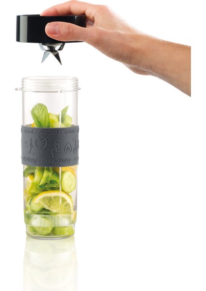 Kişisel Blender Seti 570ML ve 400ML Şişe, 600W, Siyah Renkli modelleri