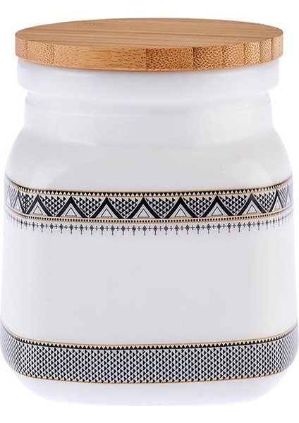 Beyaz Cam Saklama Kabı 500 Ml, Şık ve Dayanıklı Mutfak Düzenleyici