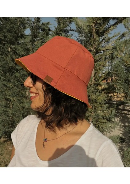 Anne Model Çift Taraflı Bucket Şapka - Uv Güneş Korumalı